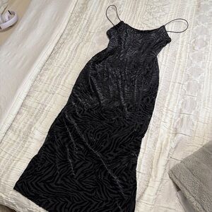 Target Black Zebra Print Maxi Dress